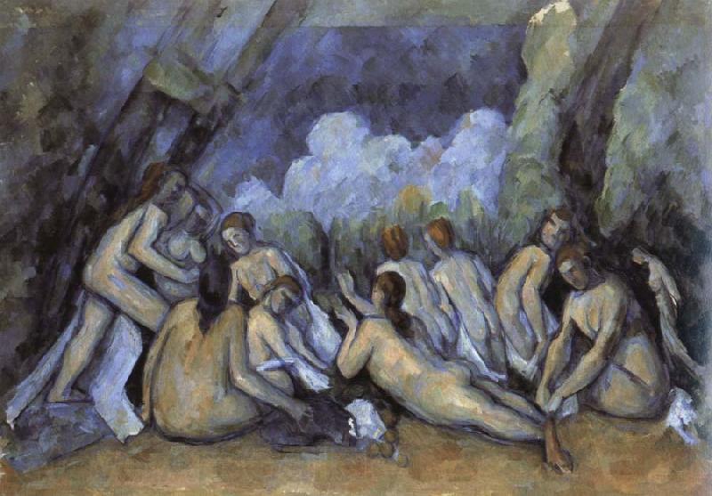 Paul Cezanne les grandes baigneuses